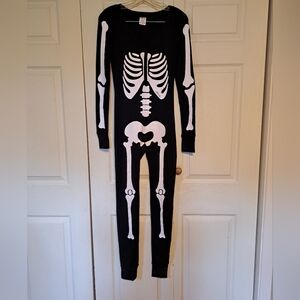 Victorias secret PINK 1 piece skeleton pajama XS LNC